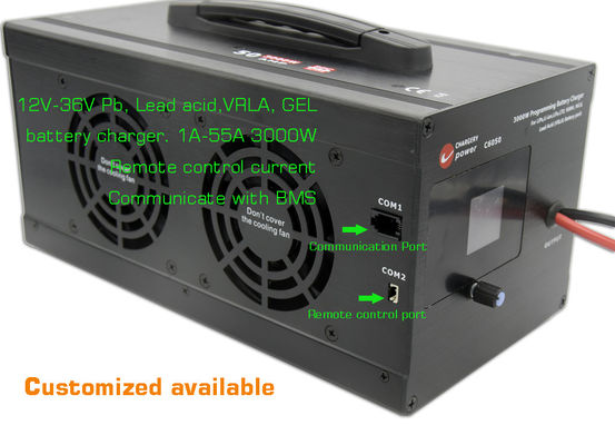44.1V 3000W ładowarka akumulatorów AC do DC Ładowarka ogniw litowych 12V 24V 36V PB VRLA